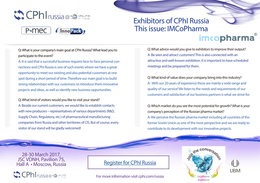 CPhI Russia 2017 - Visit our stand no. 500